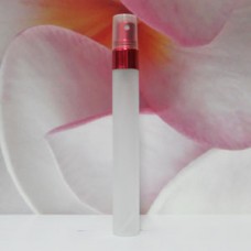 Tube Glass 8 ml Frosted with Aluminium Sprayer: RED